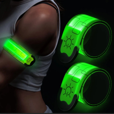 2piezas Pulsera Led Deportiva 3 Modos Iluminación, Brazalete