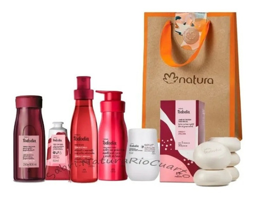 Natura Tododía Cereza Y Avellana Kit 10 Productos Hidratante Jabones Y Mas