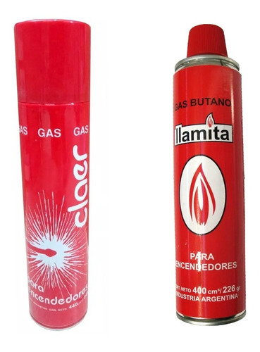 Pack 5 Gas Butano Encendedor Aerosol 400cc 5 Picos   Kaos 11