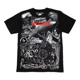 Playera Rock Led Zeppelin Collage Full Over 