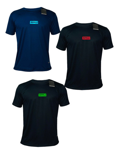 Pack X3 Camisetas Deportivas Originales Ripple