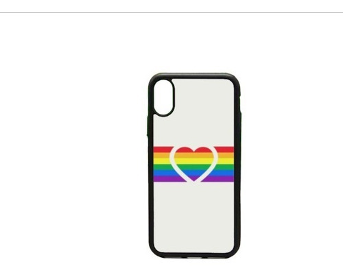 Funda Protector Para iPhone Corazon Lgbt Gay