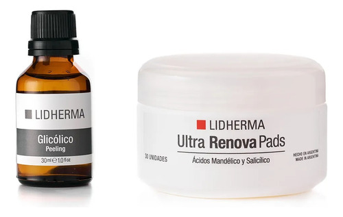 Kit Manchas Ácido Glicólico + Ultra Renova Pads Lidherma