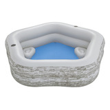 Bestway H2ogo! Truprint Stone - Piscina Familiar Inflable De