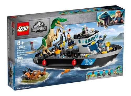 Todobloques Lego 76942 Jurassic World Fuga En Barco Baryonyx