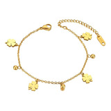 Oferta! Pulsera Trébol Suerte Lucky Oro 18 Kt Mujer