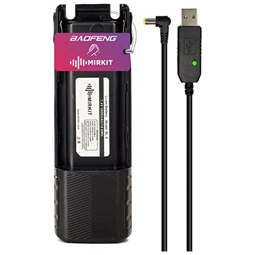 Batería Baofeng Bl8 De 3800mah Cable De Cargador Usb B...