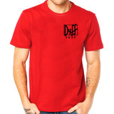 Camiseta Camisa Cerveja Duff Beer Simpson Vermelha M46
