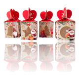Cajas De Regalo Navidad Premium 8*8cm (pack 12 Cajas)