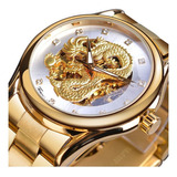 Relojes De Pulsera Forsining Classic Stainless Dragon