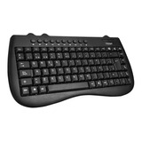 Teclado Noganet Nkb-78033 Multimedia Mini Usb Pc Color Del Teclado Negro Idioma Español Latinoamérica