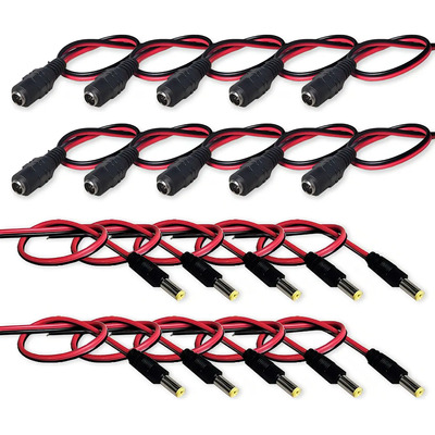 Kit 10 Conector Plug P4 Rabicho Fêmea E 10 P4 Rabicho Macho | MercadoLivre