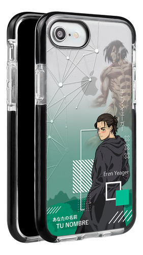 Funda Para iPhone Attack On Titan Eren Final Con Tu Nombre