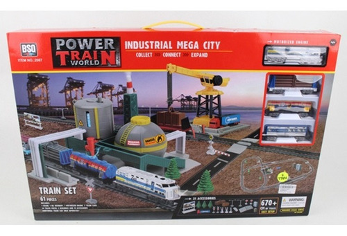 Pista De Trenes Mega Ciudad Industrial 1646003 E.normal