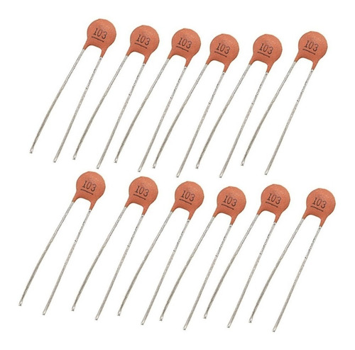 10x Capacitor Ceramico Disco 103 10nf Arduino Hobbytronica