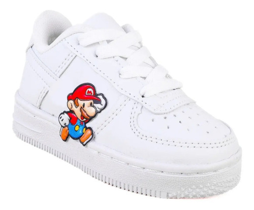 Tenis Mario Bros Arco Ortopédico Escolar 037-bmb Cosidos