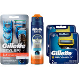 Maquina Gillette Styler + Gel Fusion Proglide + 5 Repuestos