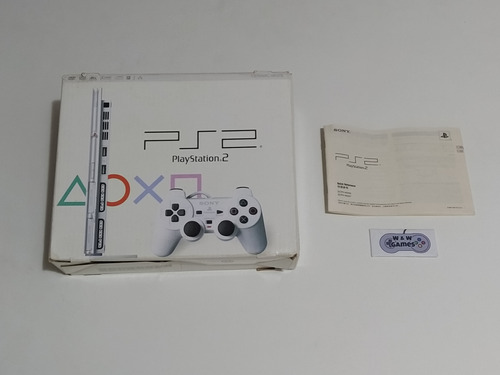 Playstation 2 Ceramic White Branco ( Apenas Caixa E Manual )