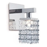 Lampara Aplique De Pared Interior Con Cristales Led G9