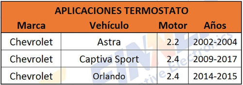 Termostato Chevrolet Captiva Sport Astra Orlando Foto 7