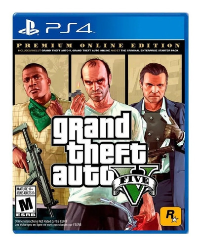 !!! Grand Theft Auto V Gta 5 Premium Ps4 En Wholegames !!!
