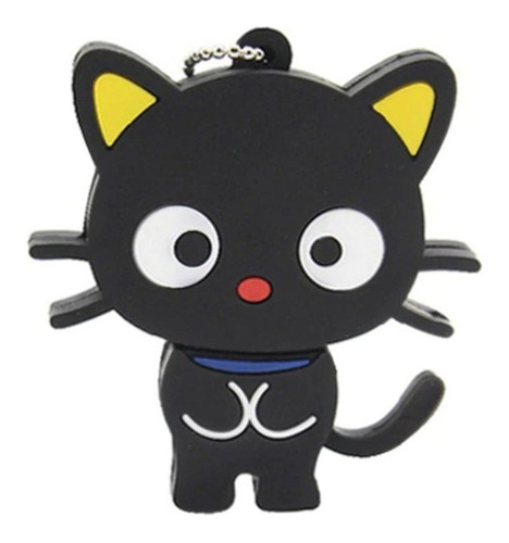 Memoria Usb 32gb Diseño Forma Figura De Gato Negro