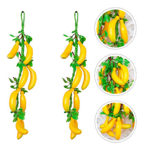 Colgante De Fruta Artificial De 12pz Para Decoración 50-58cm