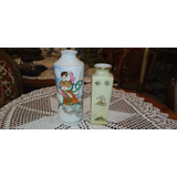 Antiguo Par Floreros Porcelana Tsuji Y Japan Impecables N125