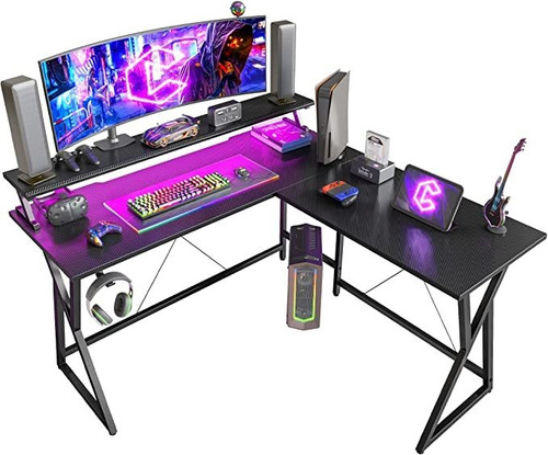 Cubicubi Gaming Desk 50.4 With Led Strip & Monitor S.