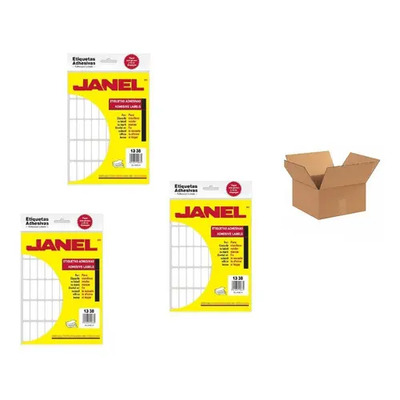 Etiquetas Blancas Janel No. 6 1338 Papel Mate Formato Hoja 84 Pzs | Meses sin interés