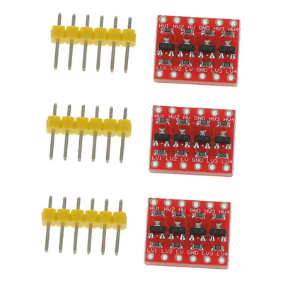 3pcs 4 Canales Convertidor De Nivel Lógico Bidireccional