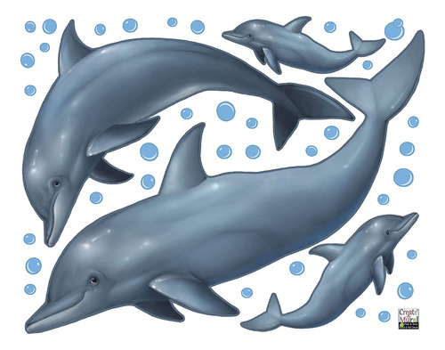 Create-a-mural Delfin Pegatinas De Pared ~ Bajo El Mar Oce