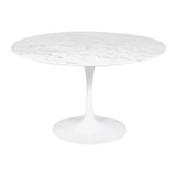 Mesa Saarinen Jantar Redonda Carrara 140cm