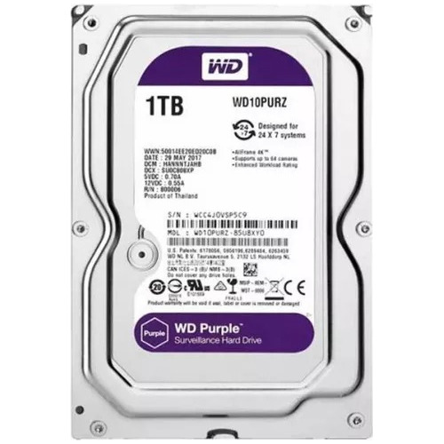 Disco Rígido Interno Western Digital Wd Purple Wd10purx 1tb