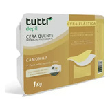 Cera Elástica Camomila - Tutti Depil 1kg Profissional - Jc