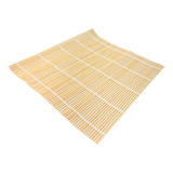 Esteira Para Sushi Enrolar Sushi Mat Quadrado Bambu 24cm