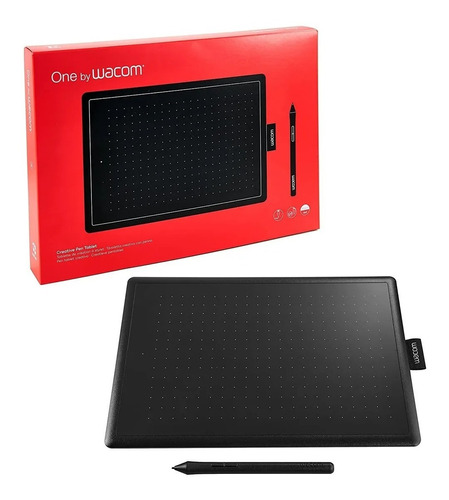 Tableta Gráfica Wacom One Medium Ctl-672 Negra Y Roja 