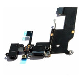 Conector Carga Flex Dock Audio Compatíve  iPhone 5s - Preto