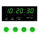 Reloj De Pared Led Digital Con Termómetro Decoracion Hogar