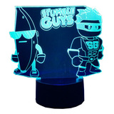 Lámpara De Juego Stumble Guys Luz Nocturna Para Decoración