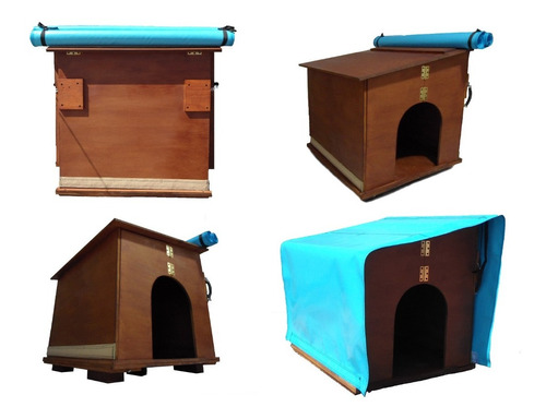 Casa Plegable De Madera Para Perros Pequeños