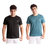 Kit 2 Camisetas Dry Fit Fitness Masculina Academia