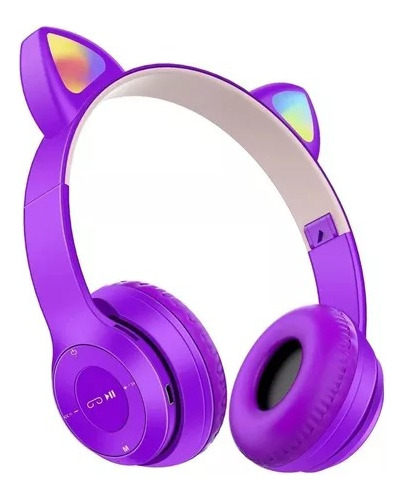 Auriculares Orejitas Led Bluetooth Cat Ear.