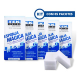 Esponja Mágica Limpeza Pesada Tekbond Kit C/ 5 Pacotes