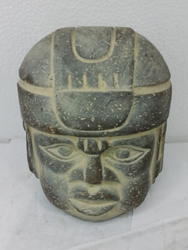 Cabeza Olmeca Artesanía Prehispanica Mexicana Veracruz 