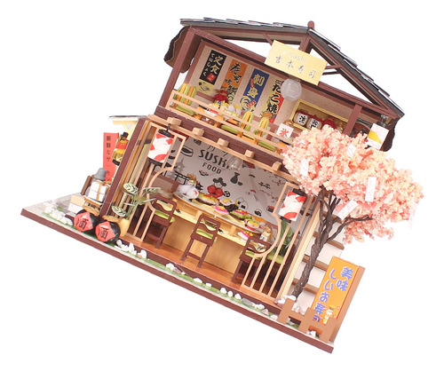 Mueble De Casa En Miniatura, Modelo De Tienda De Sushi, De M
