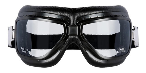 Oculos Goggles Duotech Black Vintage Retro Moto