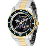 Reloj Automático  Mlb 42993 Para Hombre Con Esfera Negra