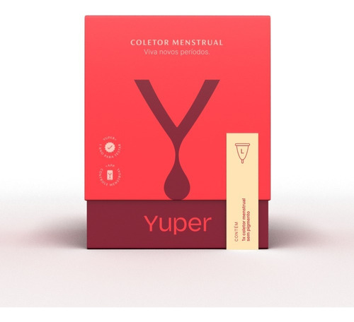  Coletor Menstrual Yuper Sustentável  + Porta Coletor + App 