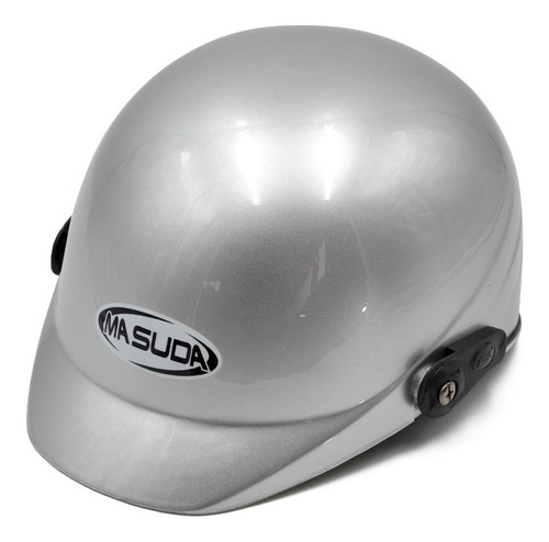 Casco Gris Tipo Cachucha Moto Chopper Bici Abs Resistente